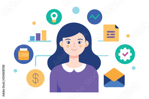 business woman in office
