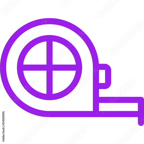 Measuring tape single icon vector illustration