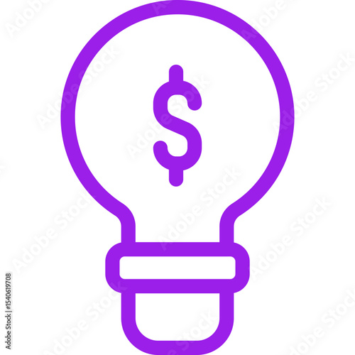 Bulb single icon vector illustration