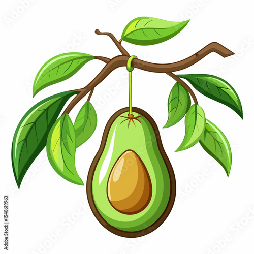 pear on a branch
