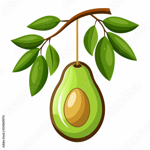 pear with leaves