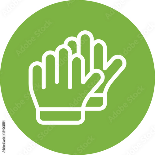 Gloves single icon vector illustration