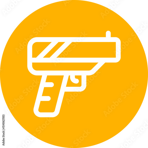 Gun single icon vector illustration