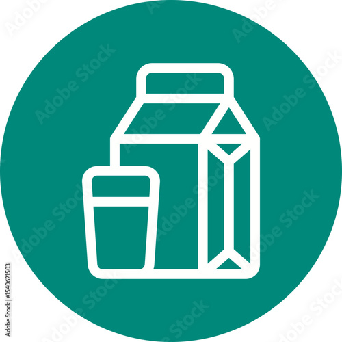 Milk single icon vector illustration