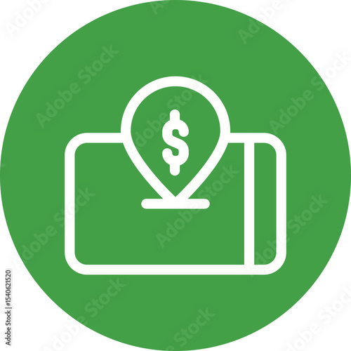 Mobile location single icon vector illustration