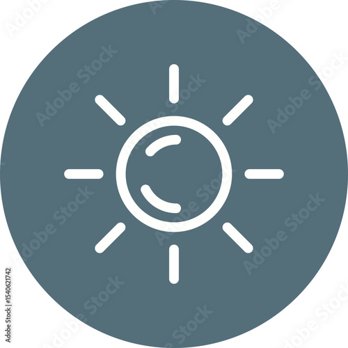 Sun single icon vector illustration