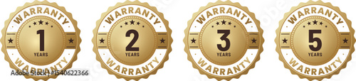 Bold Centered Warranty Seal Pack for Use in Product Cards and Print Media