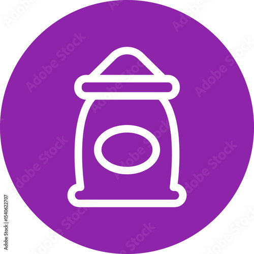 Bag single icon vector illustration