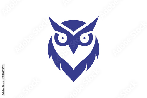 Abstract Owl Logo Design Depicting Wisdom and Nocturnal Elegance Modern Symbol for Tech and Security Industries Branding Identity