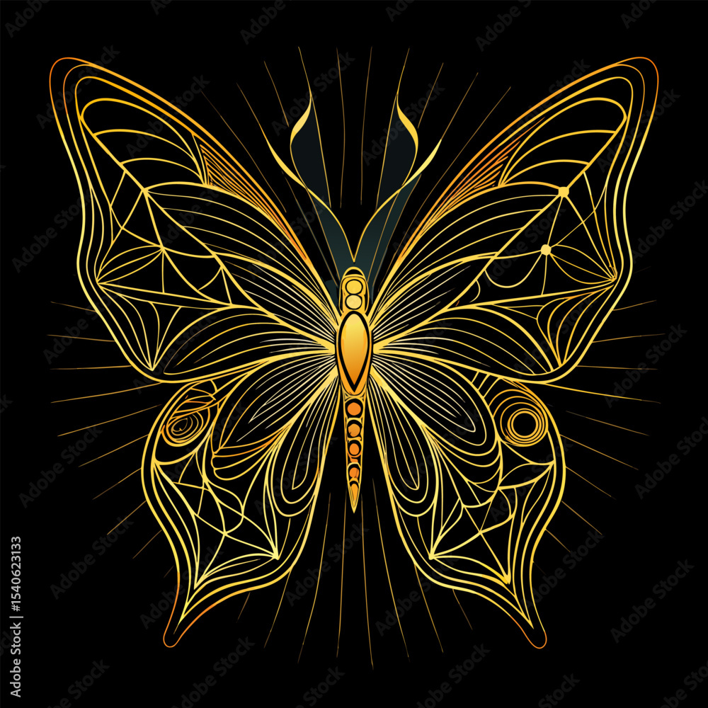Stylized Butterfly Vector Design with Intricate Details for Creative Projects Stylized Butterfly Vector Design with Intricate Details for Creative Projects