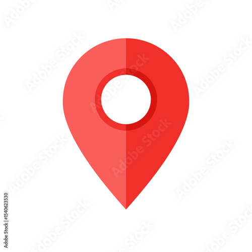 Pin icon vector isolated on white background. Location icon. Map pointer icon. Point. Locator. Address