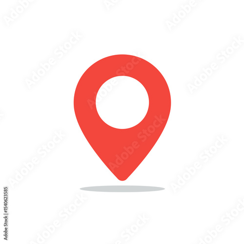 Pin icon vector isolated on white background. Location icon. Map pointer icon. Point. Locator. Address