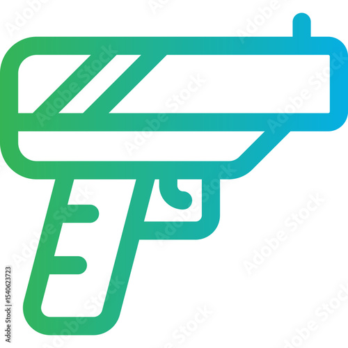 Gun single icon vector illustration