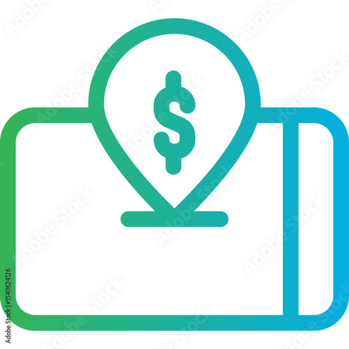 Mobile location single icon vector illustration