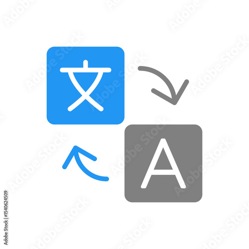 Translate Language Icon Vector for Website UI