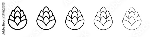 artichoke icon Flat design on isolated background