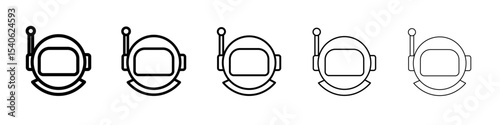 astronaut helemt icon Flat design on isolated background