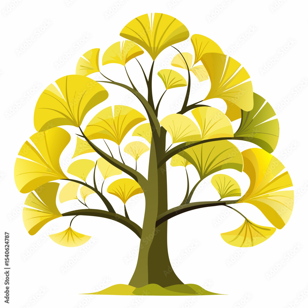 Obraz premium tree with yellow flowers