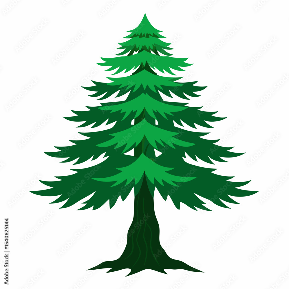 Obraz premium green christmas tree