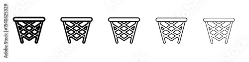 baset ball hoop icon Flat design on isolated background