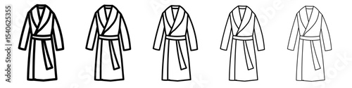 Bathrobe icon Flat design on isolated background