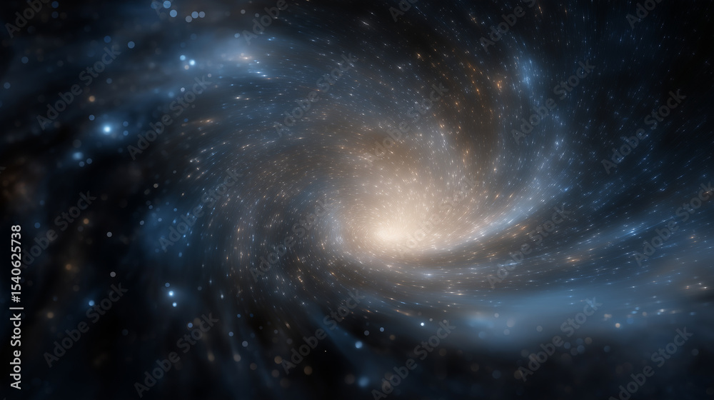 Obraz premium A black hole system illuminated in deep space with gravitational pull