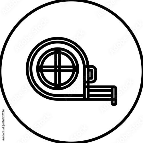Measuring tape single icon vector illustration