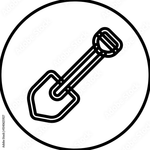 Showel single icon vector illustration