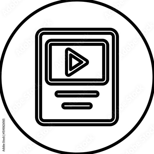 Youtube playbutton single icon vector illustration
