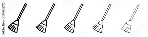 broom icon Flat design on isolated background