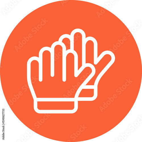 Gloves single icon vector illustration