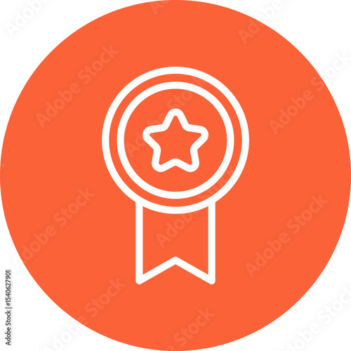 Medal single icon vector illustration