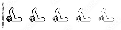 Car seat adjustment icon Flat design on isolated background