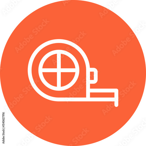 Measuring tape single icon vector illustration