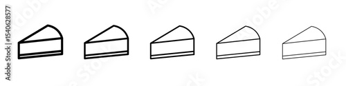 Cheesecake icon Flat design on isolated background