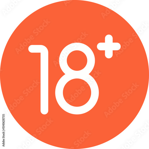 18+ single icon vector illustration