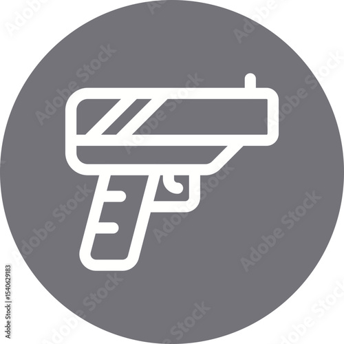 Gun single icon vector illustration