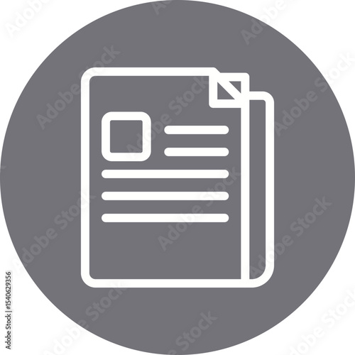Newspaper single icon vector illustration