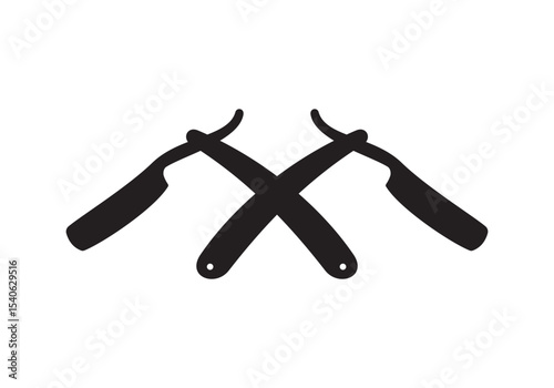 salon Barber Shop logos, labels, emblems or badges. Vector illustration