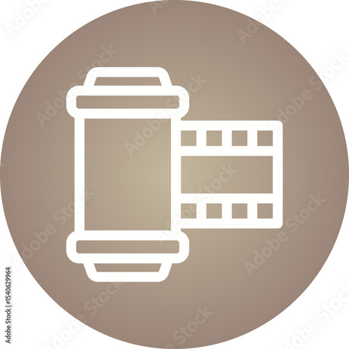 Film roll single icon vector illustration