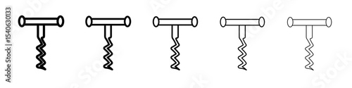 corkscrew icon Flat design on isolated background