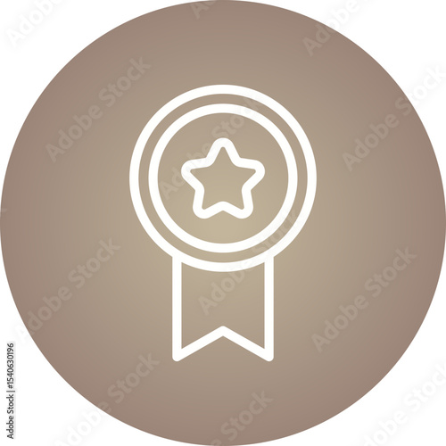 Medal single icon vector illustration