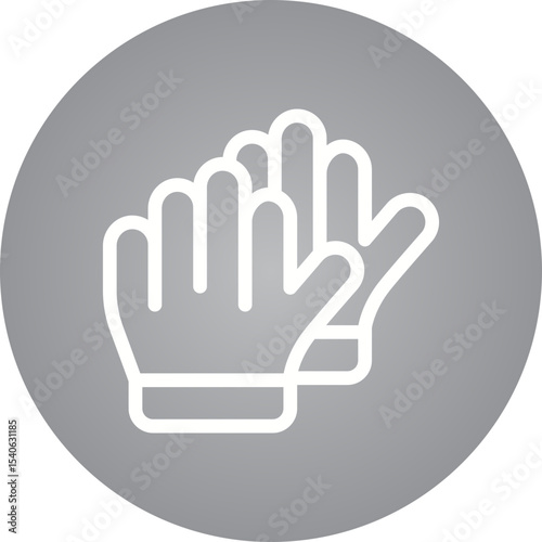 Gloves single icon vector illustration