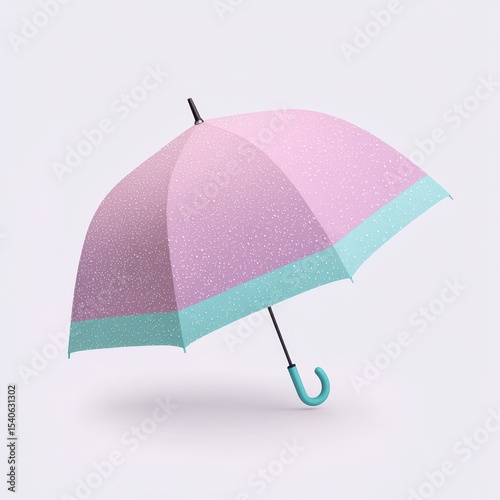 Colorful Polka Dot Umbrella with Unique Design for Rain Protection
