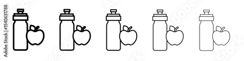 Diet drink icon Flat design on isolated background
