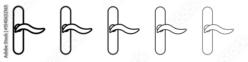 Door knob icon Flat design on isolated background