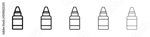 eye drop icon Flat design on isolated background