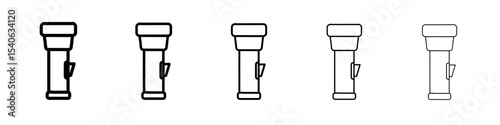 flash light icon Flat design on isolated background