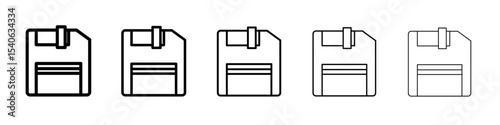 floppy disk icon Flat design on isolated background