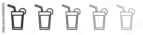 Fruit juice icon Flat design on isolated background